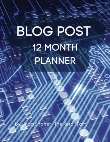 Blog Post 12 Month Calendar: This planner is your go-to companion for documenting your blog goals, marketing plan, content creation, and social media exposure.