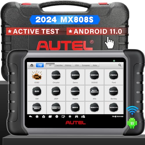 Autel MaxiCheck MX808S Android 11 [2024 EU Ver.], Igual Que MaxiCOM MK808S/ MK808Z, Modelo Más Nuevo de MK808/ MX808, Bidireccional Completo, 28+ Servicios, Escaneo Todo Sistema OE, ABS/SRS/EPB/BMS