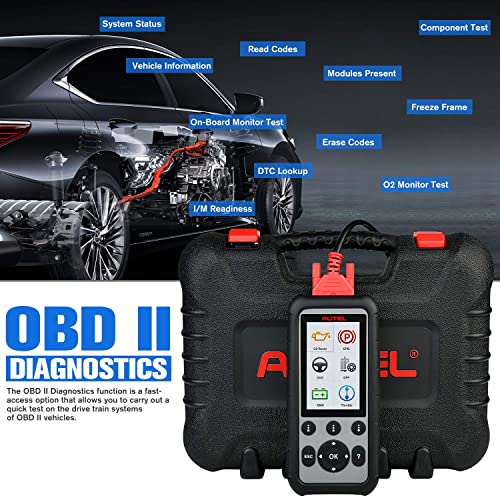 Autel MaxiDiag MD806 Pro OBD2 Diagnósticos Coche Lector de Códigos OBDII Escáner Todos los Sistemas con Reinicio de Aceite, EPB, SAS, DPF, BMS, Acelerador Servicios